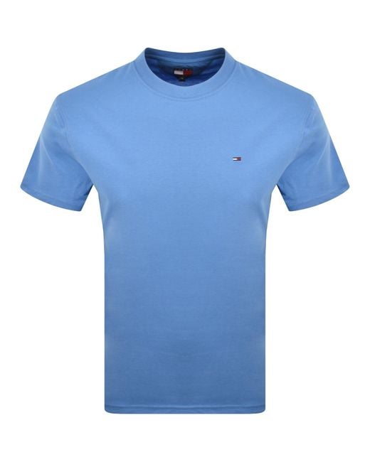 Tommy Hilfiger Blue Flag Logo T Shirt for men