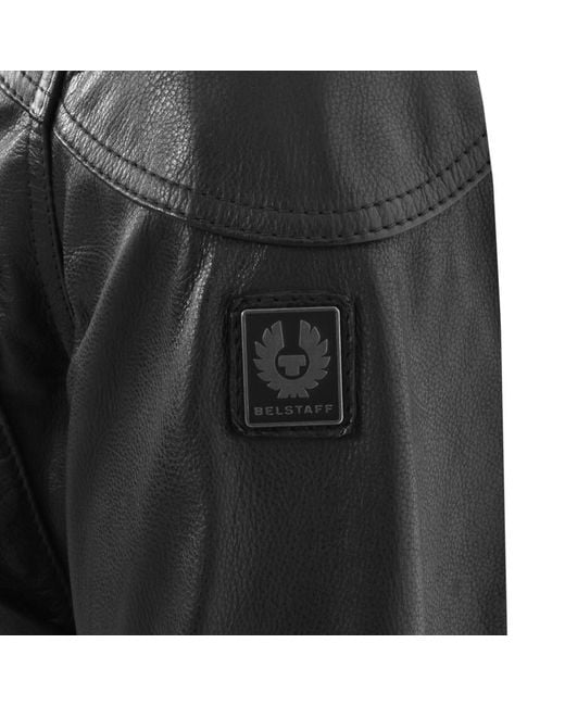 Belstaff Black Trialmaster Leather Jacket for men