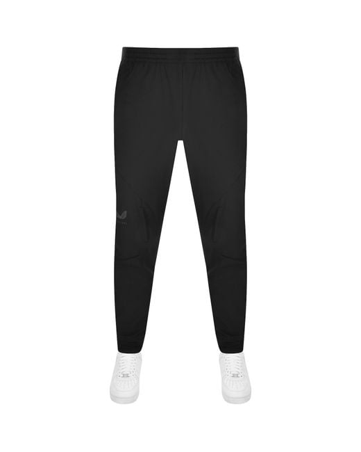 Castore Black Mesh Panel Woven Joggers for men