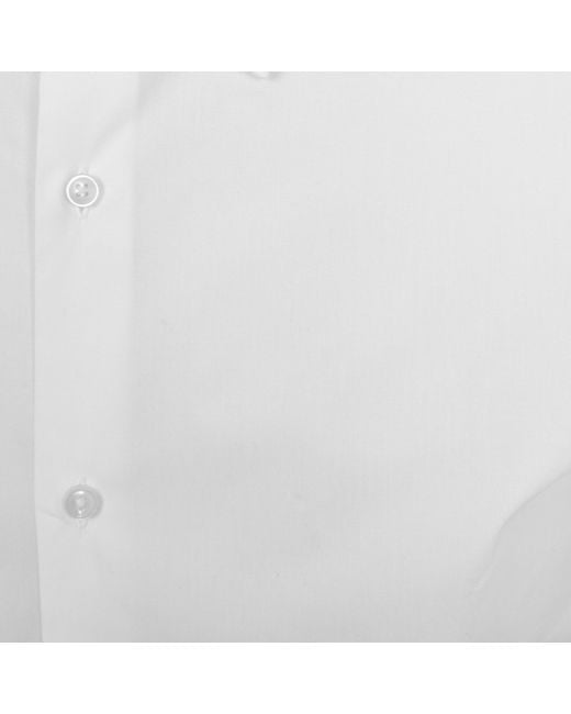 BOSS BUSINESS White Boss H Joe Kent Long Sleeved Shirt for men