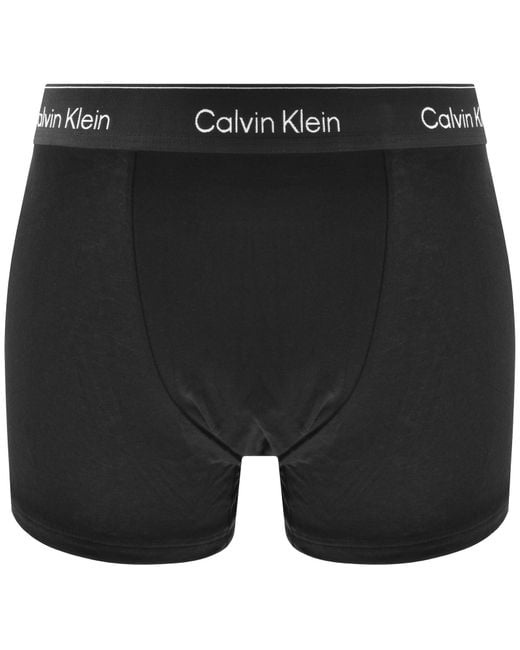 Calvin Klein Blue Underwear 3 Pack Icon Trunks for men