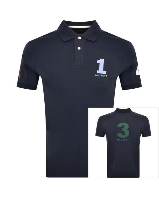 Hackett Blue Polo T Shirt for men