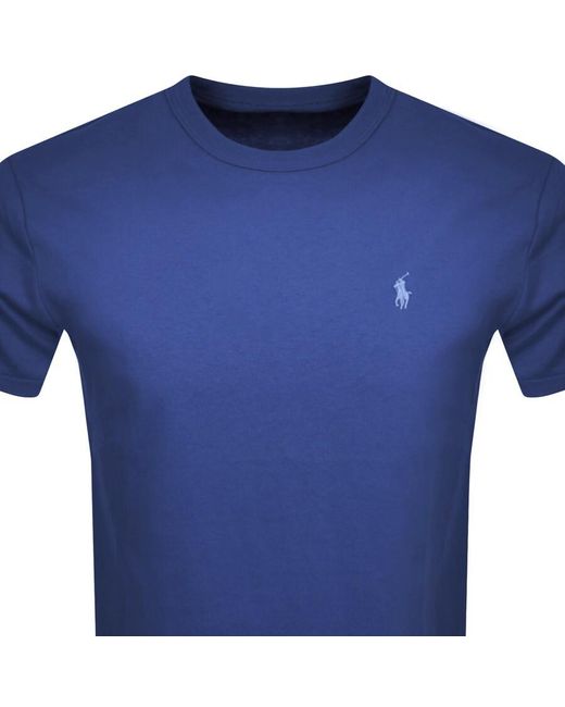 Ralph Lauren Blue Crew Neck Slim Fit T Shirt for men