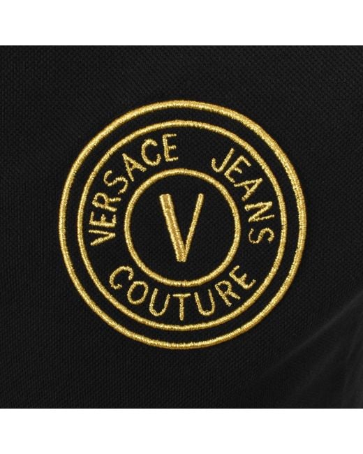 Versace Jeans Black Couture Polo T Shirt for men