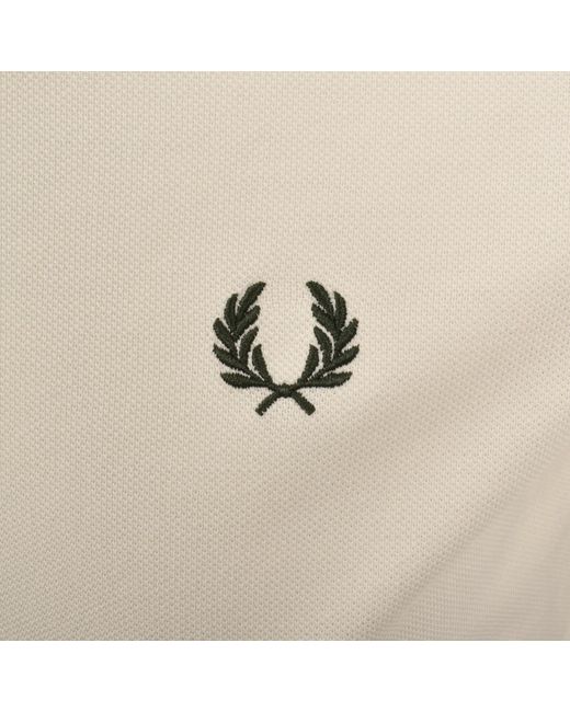 Fred Perry Natural Plain Polo T Shirt for men