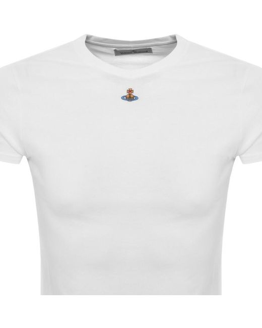 Vivienne Westwood White Classic Logo T Shirt for men