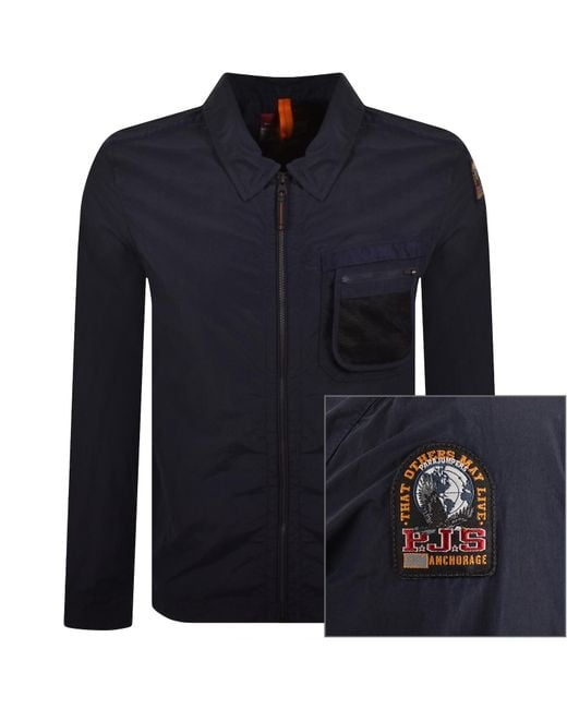 Parajumpers Blue Wymond Overshirt for men