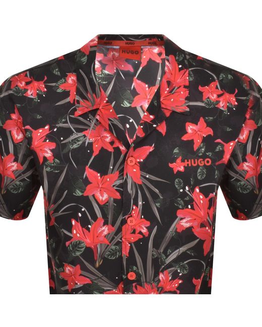 HUGO Red Relaxed Short Sleeve Shirt for men