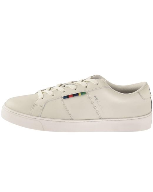 Paul Smith White Beech Leather Trainers for men