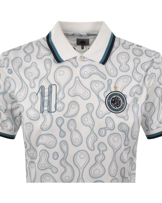 Pretty Green Gray Outro Football Polo T Shirt for men