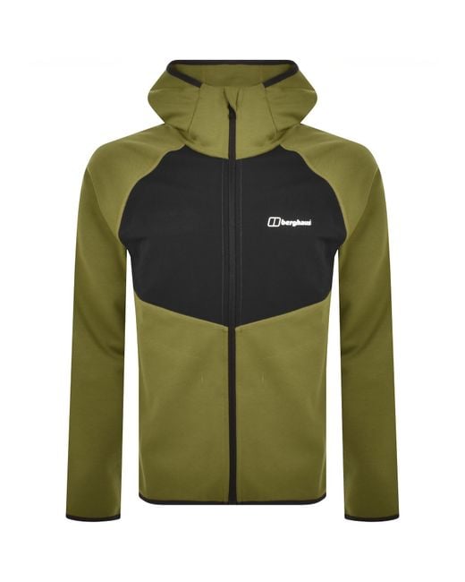 Berghaus Green Lightweight Hooded Raglan Jacket for men