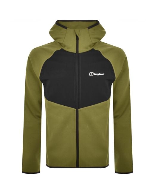 Berghaus Green Lightweight Hooded Raglan Jacket for men