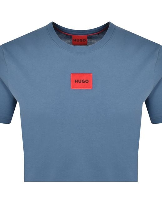 HUGO Blue Diragolino212 T Shirt for men