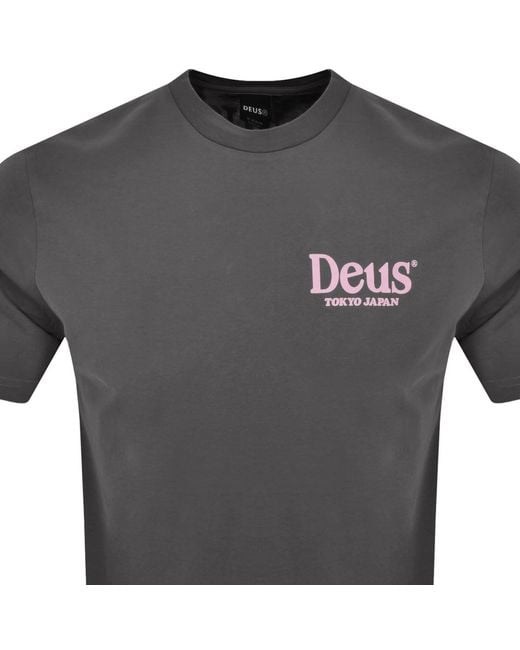 Deus Ex Machina Gray Metro T Shirt for men
