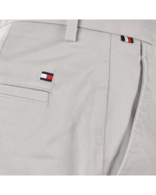 Tommy Hilfiger Gray Core Denton Twill Trousers for men