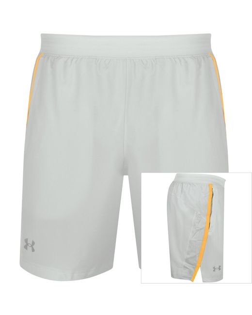 Under Armour White Launch 7 Shorts for men