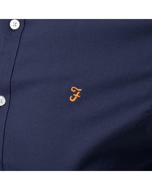 Farah Cotton Brewer Slim Short Sleeve 