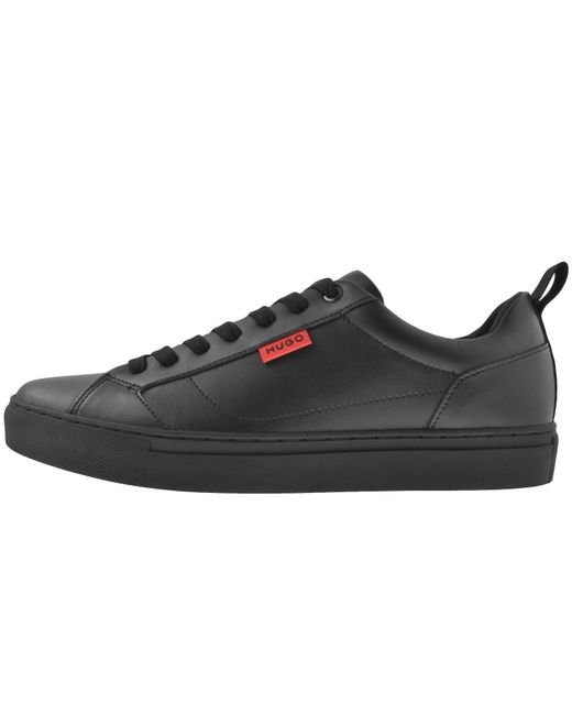 HUGO Black Morrie Tennis Trainers for men