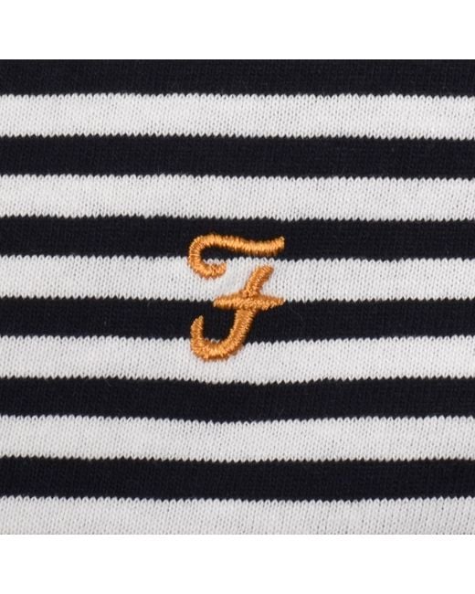 Farah Black Farah Castle Short Sleeve T Shirt True for men