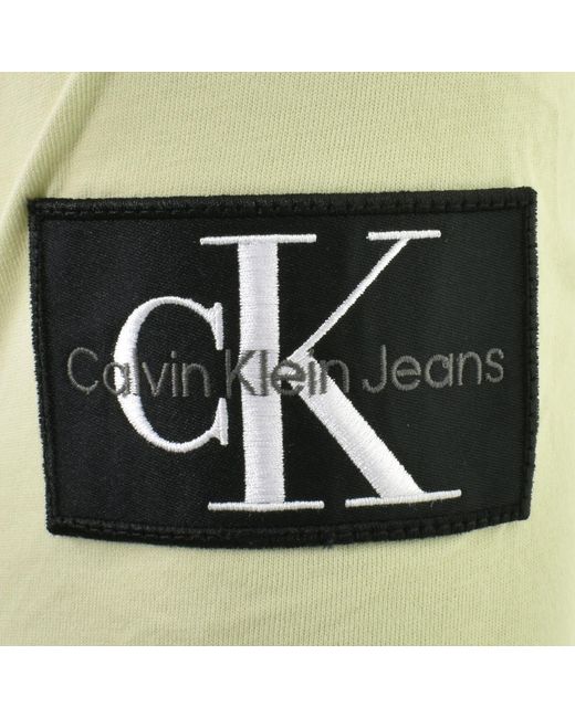 Calvin Klein Green Jeans Logo T Shirt for men