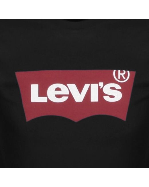 Levi's Black Logo Crew Neck T Shirt for men