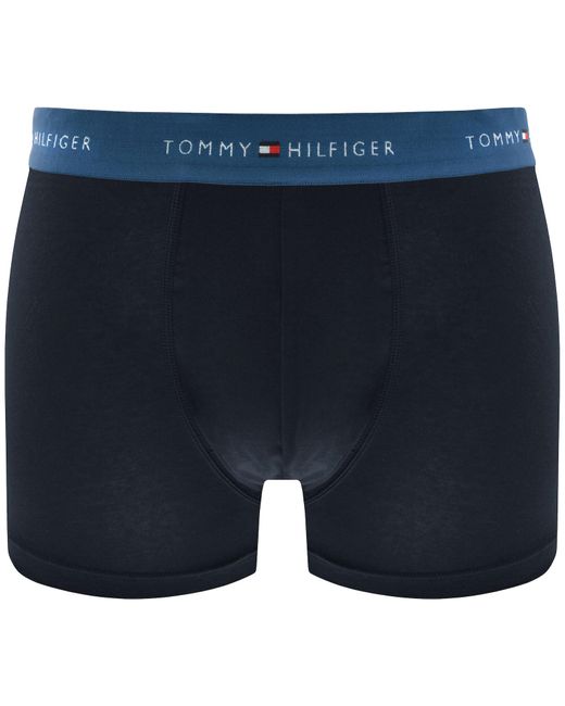 Tommy Hilfiger Blue Underwear 3 Pack Boxer Trunks for men