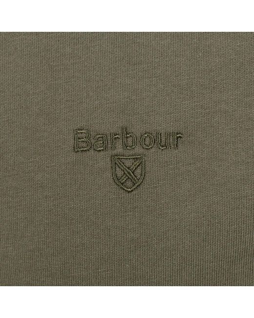 Barbour Green Margrove Long Sleeve Polo T Shirt for men