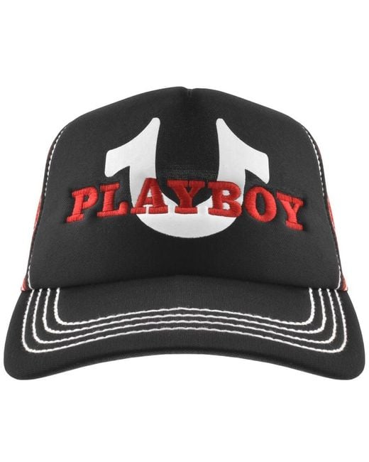 True Religion Black X Playboytrucker Hat for men