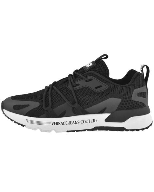 Versace Jeans Black Couture Fondo Dynamic Trainers for men