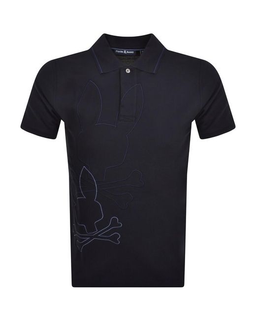 Psycho Bunny Blue San Diego Polo T Shirt for men