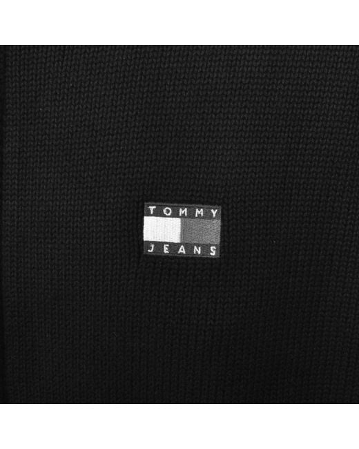 Tommy Hilfiger Black Full Zip Knit Jumper for men