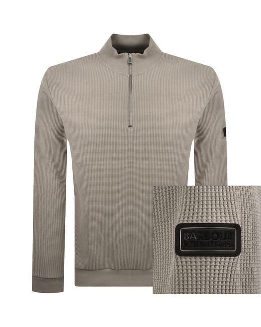 Barbour Gray Curve Sweatshirt for men