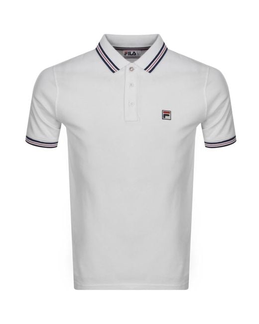 Fila Cotton Prime Tipped Polo T Shirt in White for Men - Lyst