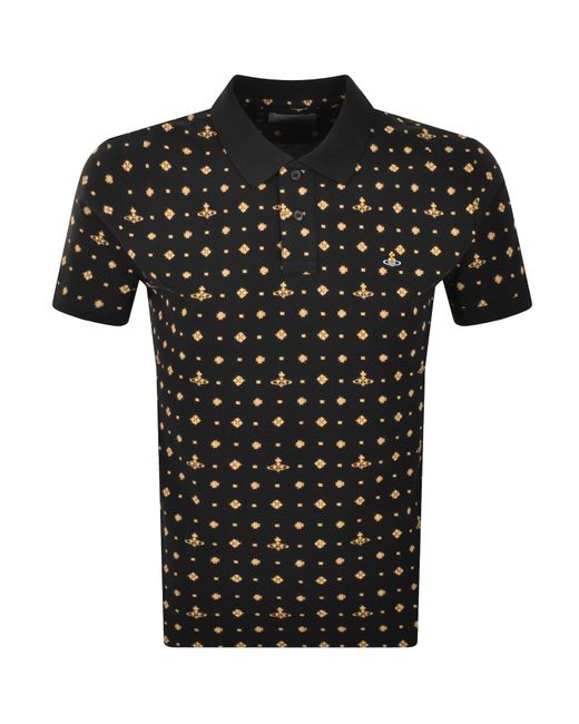 Vivienne Westwood Black Classic Polo T Shirt for men