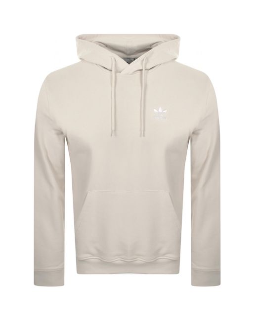 adidas Originals Essential Hoodie in White for Men Lyst UK