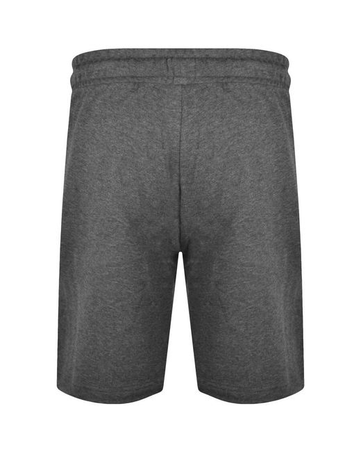 HUGO Gray Lounge Sporty Logo Shorts for men
