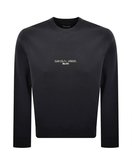 Armani Blue Emporio Sweatshirt for men