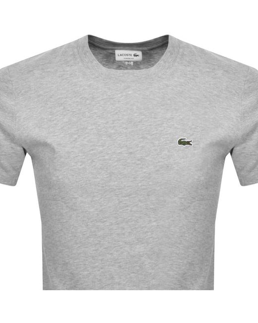 Lacoste Gray Crew Neck T Shirt for men