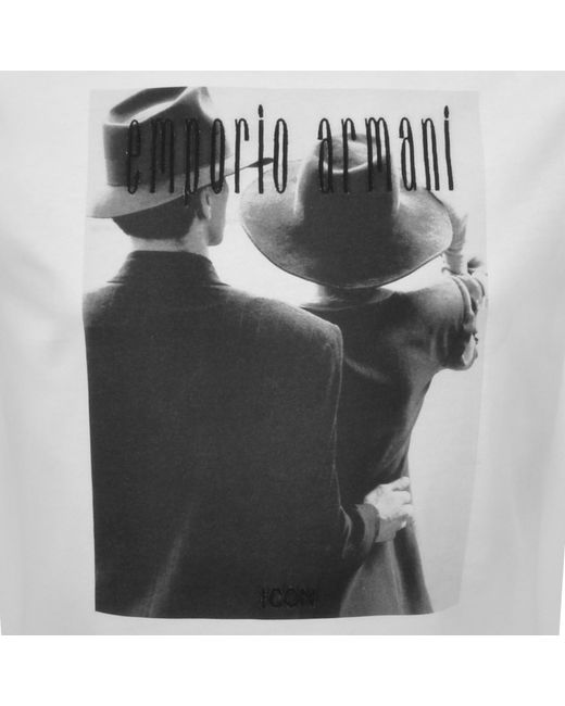 Armani Gray Emporio Icon 4 T Shirt for men