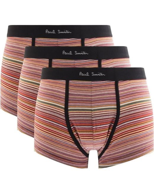 Paul Smith Black 3 Pack Trunks for men