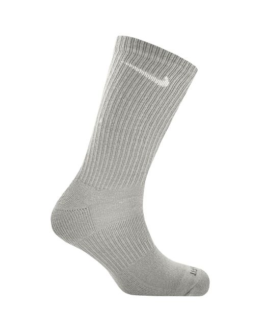 Nike Gray Training 6 Pack Socks for men