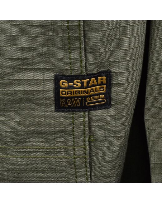 G-Star Green G-Star Mosa Denim Overshirt for men