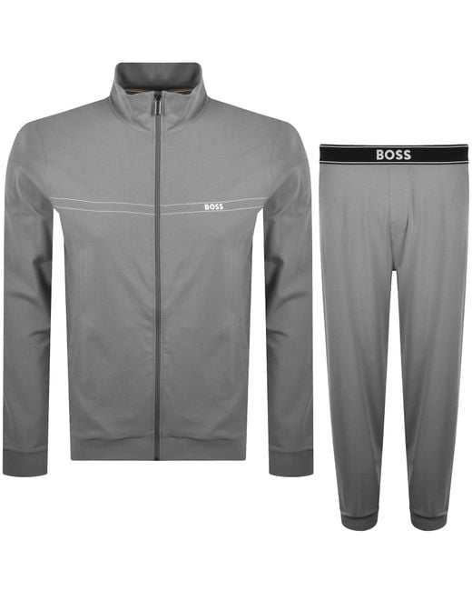 BOSS BUSINESS Gray Boss 365 Tracksuit for men