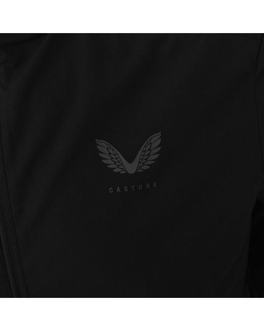 Castore Black Woven Zip Jacket for men