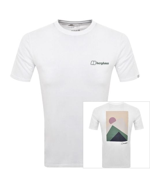 Berghaus White Silhouette T Shirt for men