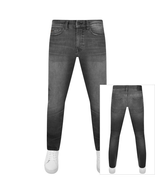 Boss Gray Boss Delaware Slim Fit Jeans for men