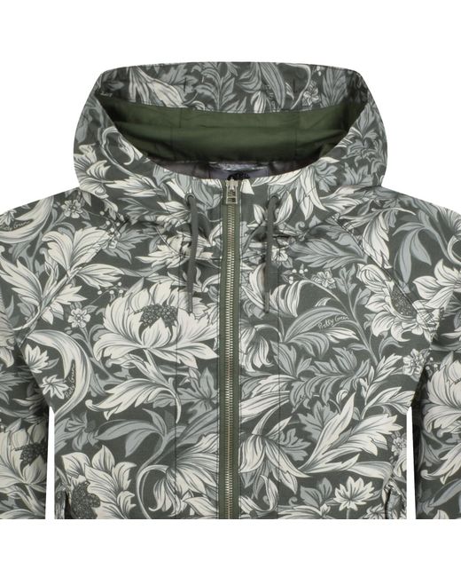 Pretty Green Gray Bostall Printed Jacket for men
