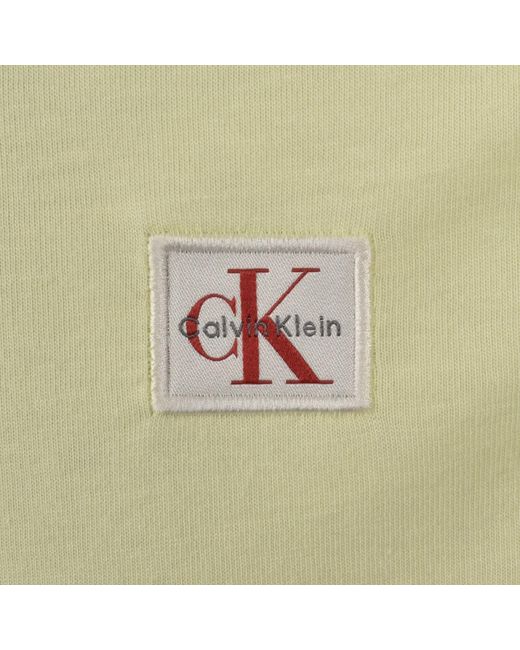 Calvin Klein Yellow Jeans Badge T Shirt for men