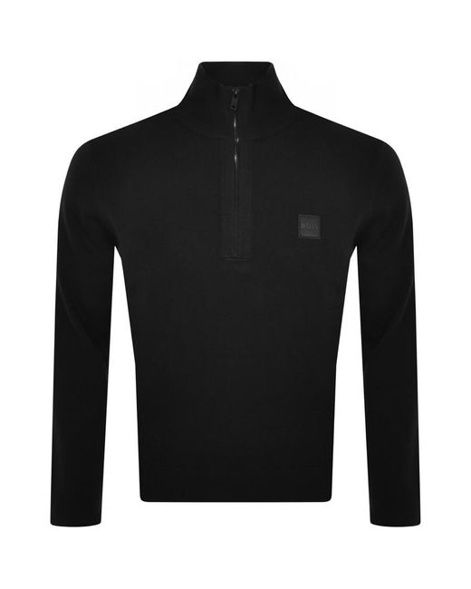 Hugo boss sale half zip jumpers