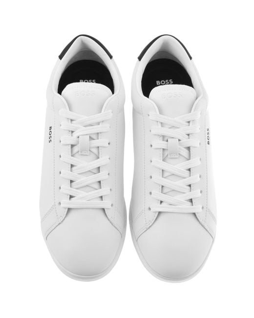BOSS BUSINESS White Boss Nitan Trainers Natural for men